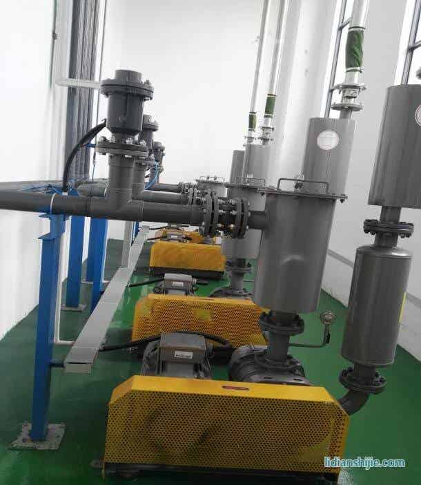 后處理段二樓真空上料羅茨風機組以及管道部分 (2)